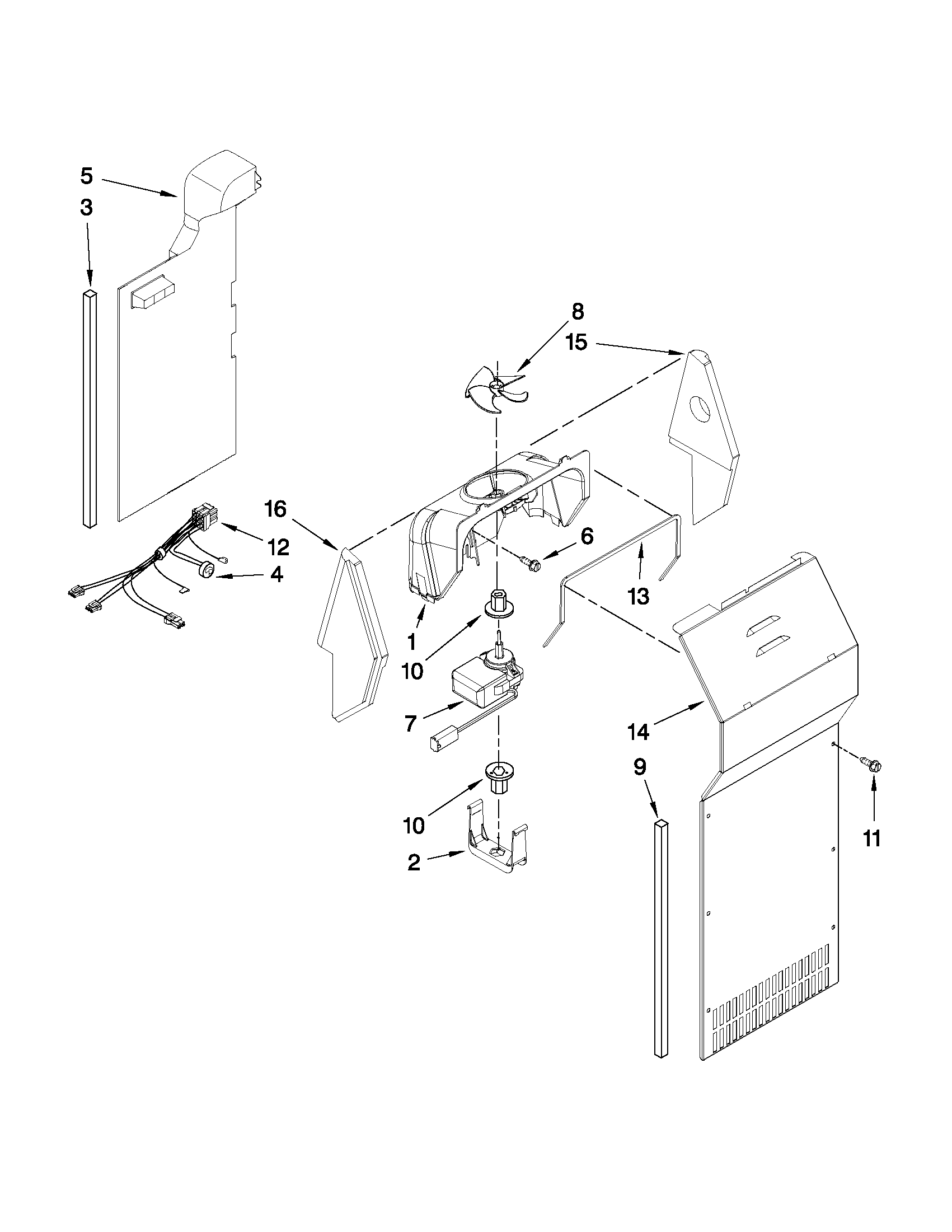 Maytag MSD2574VEB11 air flow parts diagram