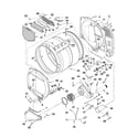 Maytag MGDX500XW1 bulkhead parts diagram