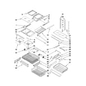 Maytag MFF2558VEB5 shelf parts diagram