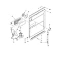 KitchenAid KUDE60FXBL2 inner door parts diagram