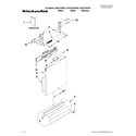 KitchenAid KUDC10IXWH3 door and panel parts diagram