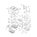 KitchenAid KBFS20EVMS7 shelf parts diagram