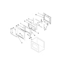 Jenn-Air JJW2427WS00 oven door parts diagram