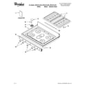 Whirlpool WFG374LVB2 cooktop parts diagram