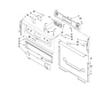 Whirlpool WFG374LVB2 control panel parts diagram