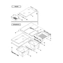 Whirlpool WRT5L1SMYW00 shelf parts diagram