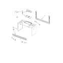 Amana AMV1150VAB1 cabinet and installation parts diagram