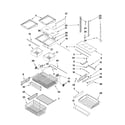 Jenn-Air JFC2089WTB4 shelf parts diagram