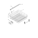 KitchenAid KUDC10IXWH4 upper rack and track parts diagram