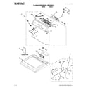 Maytag MGDX600XW1 top and console parts diagram
