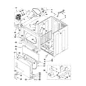 Maytag MGDX600XW1 cabinet parts diagram