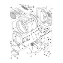 Whirlpool WGD5550XW1 bulkhead parts diagram