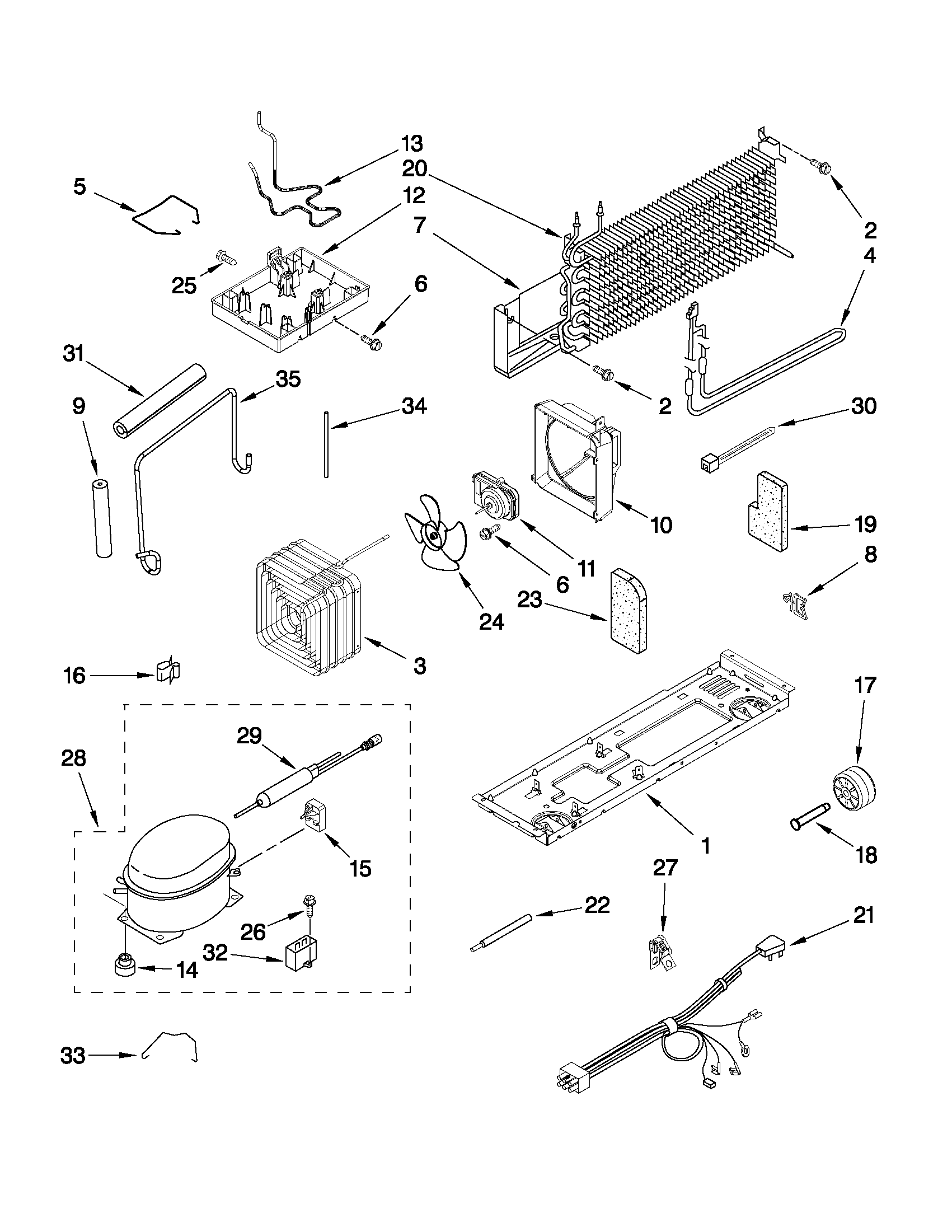 Ikea IK8RXDGMXS00 unit parts diagram
