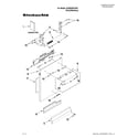 KitchenAid KUDE40FXSP3 door and panel parts diagram