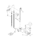 Ikea IUD9500WX4 fill, drain and overfill parts diagram