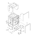 Ikea IUD9500WX4 tub and frame parts diagram