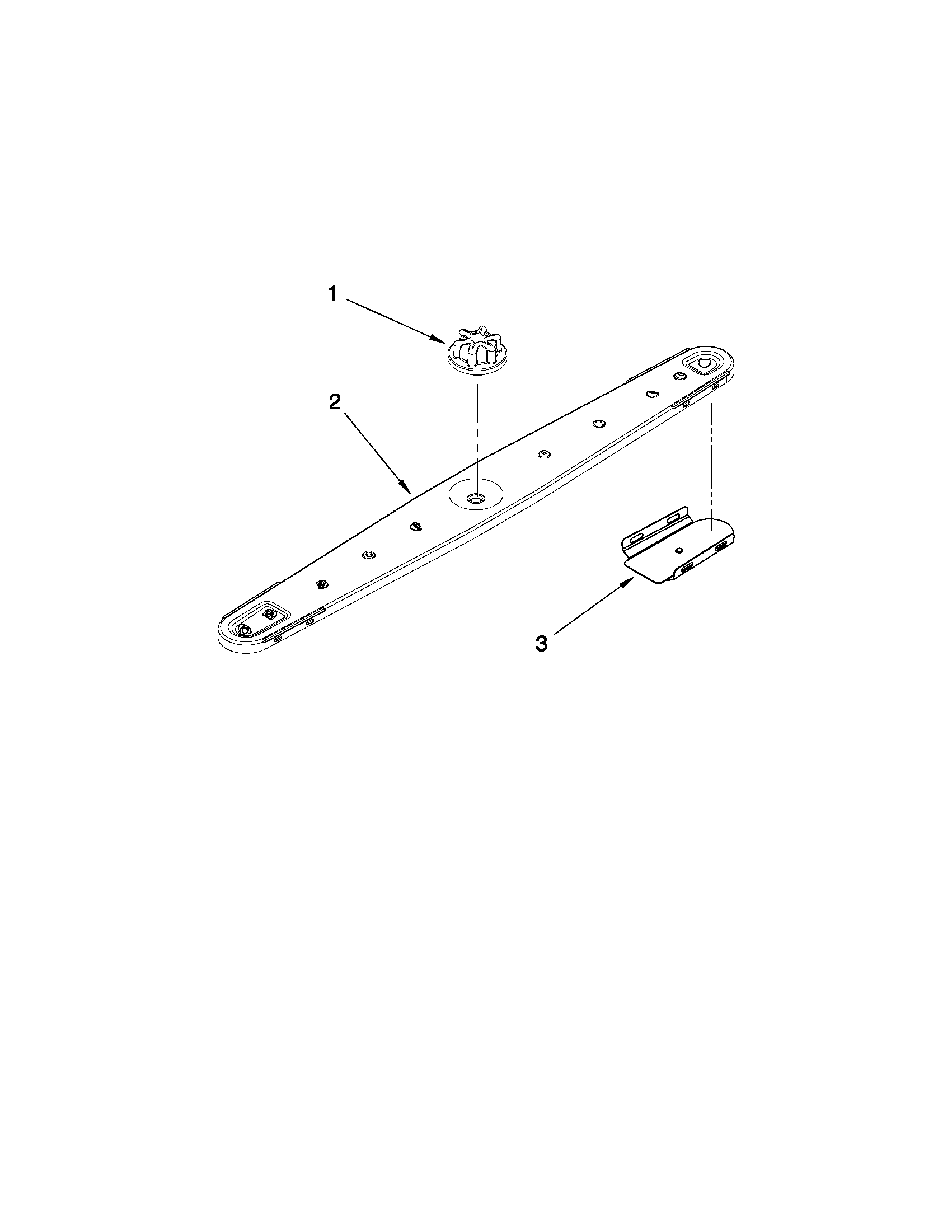 Jenn-Air JDB1275AWF0 lower washarm parts diagram