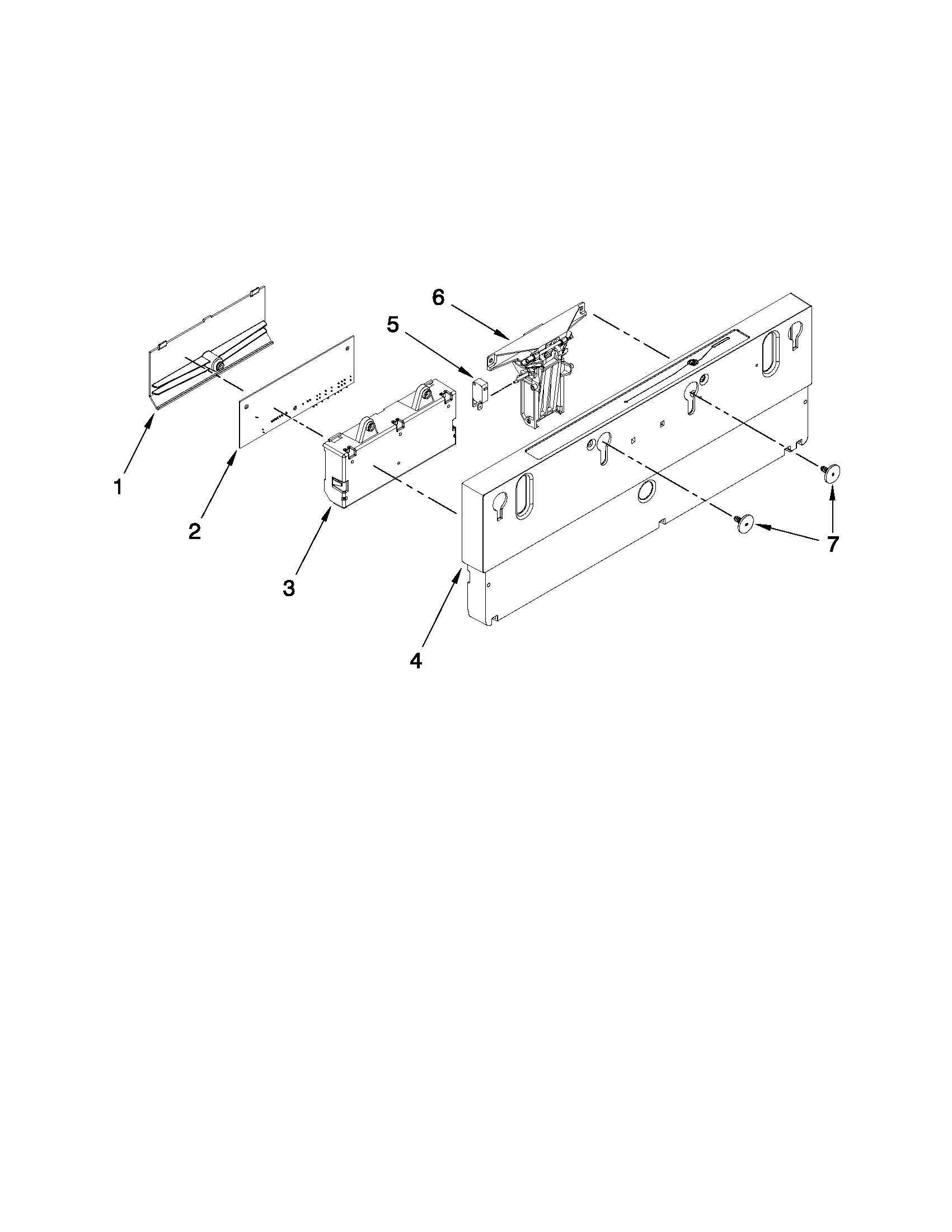 Jenn-Air JDB1275AWY1 control panel parts diagram