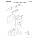Maytag MDB8959AWW1 door and panel parts diagram