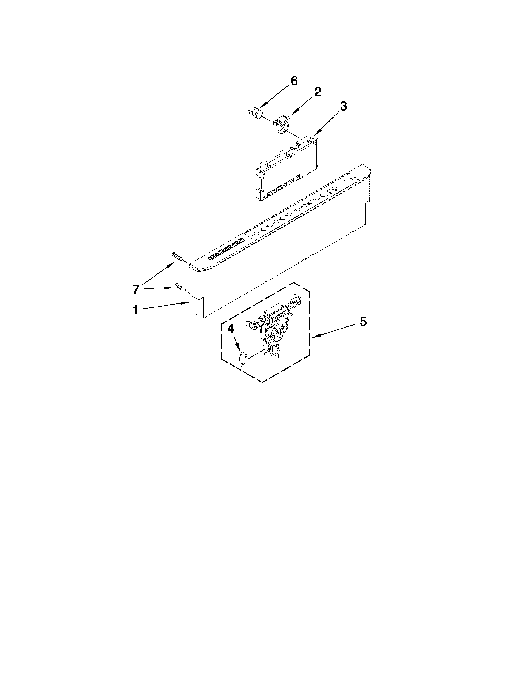 Maytag MDB8959AWW2 control panel parts diagram