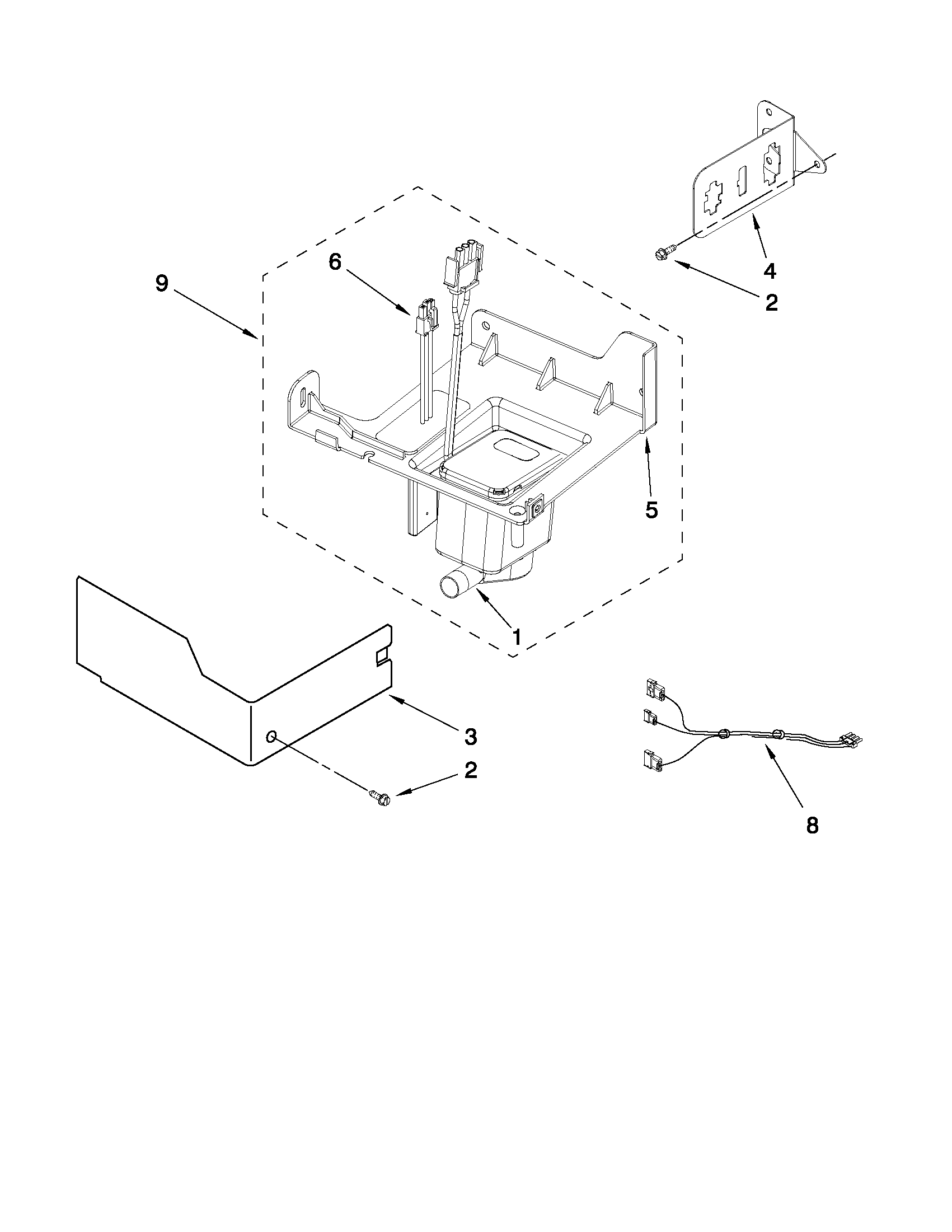 Maytag MIM1555YRS0 pump parts diagram