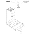 Maytag MGT8655XB01 cooktop parts diagram