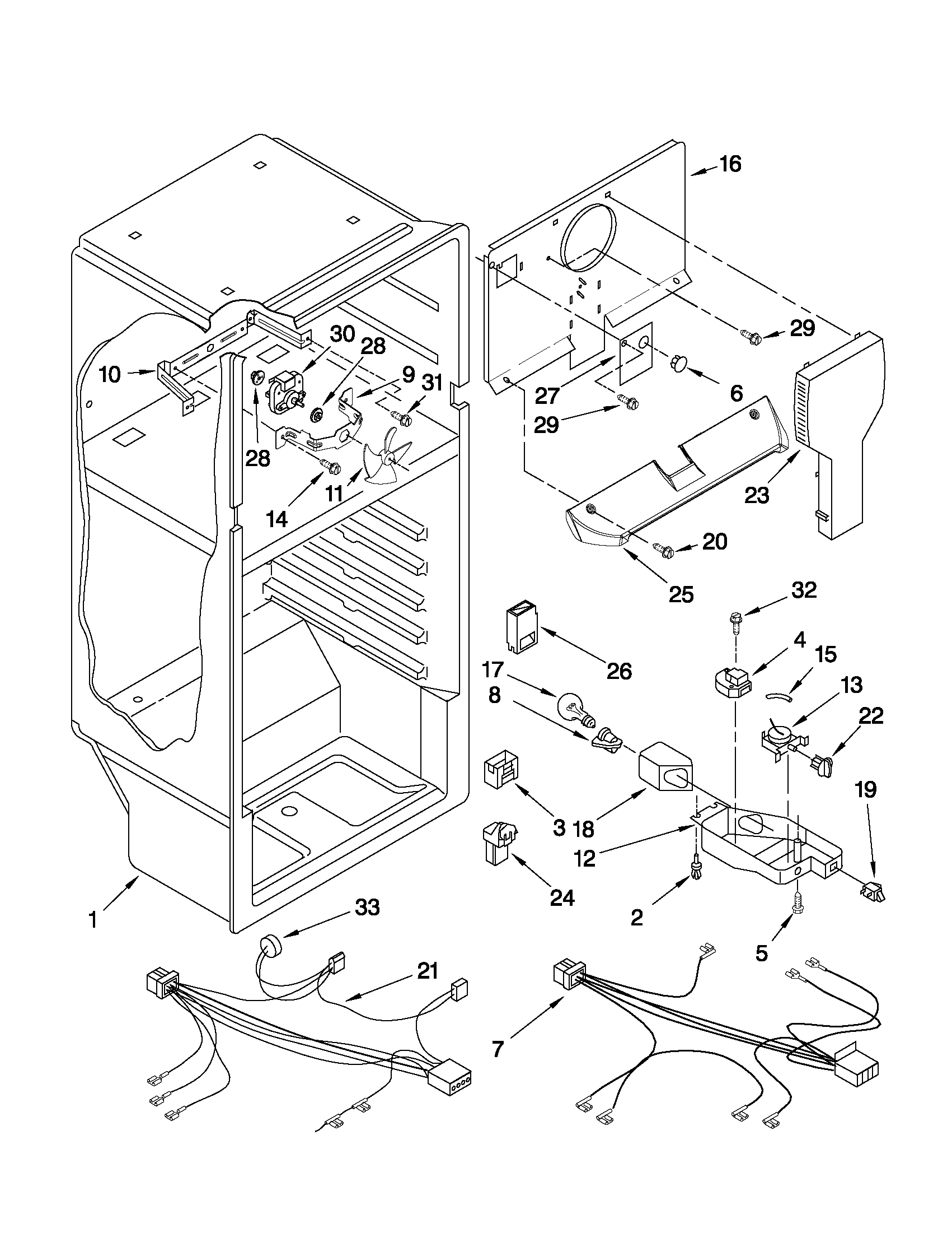 Whirlpool W8TXEWFYB00 liner parts diagram