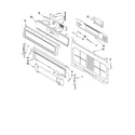 Whirlpool GFG461LVT3 control panel parts diagram