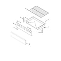 Whirlpool GFG461LVT3 drawer & broiler parts diagram