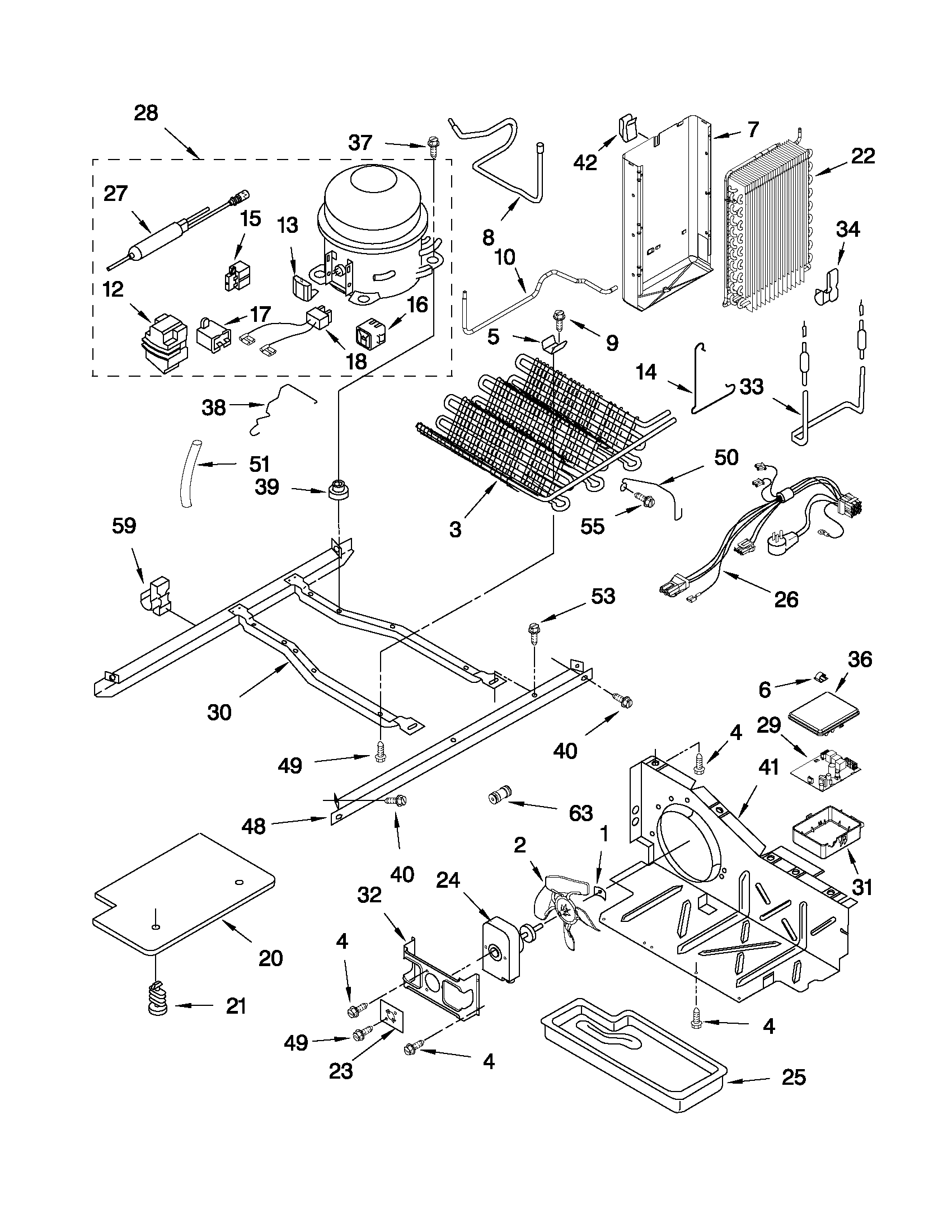 Whirlpool GD2SHAXNL00 unit parts diagram