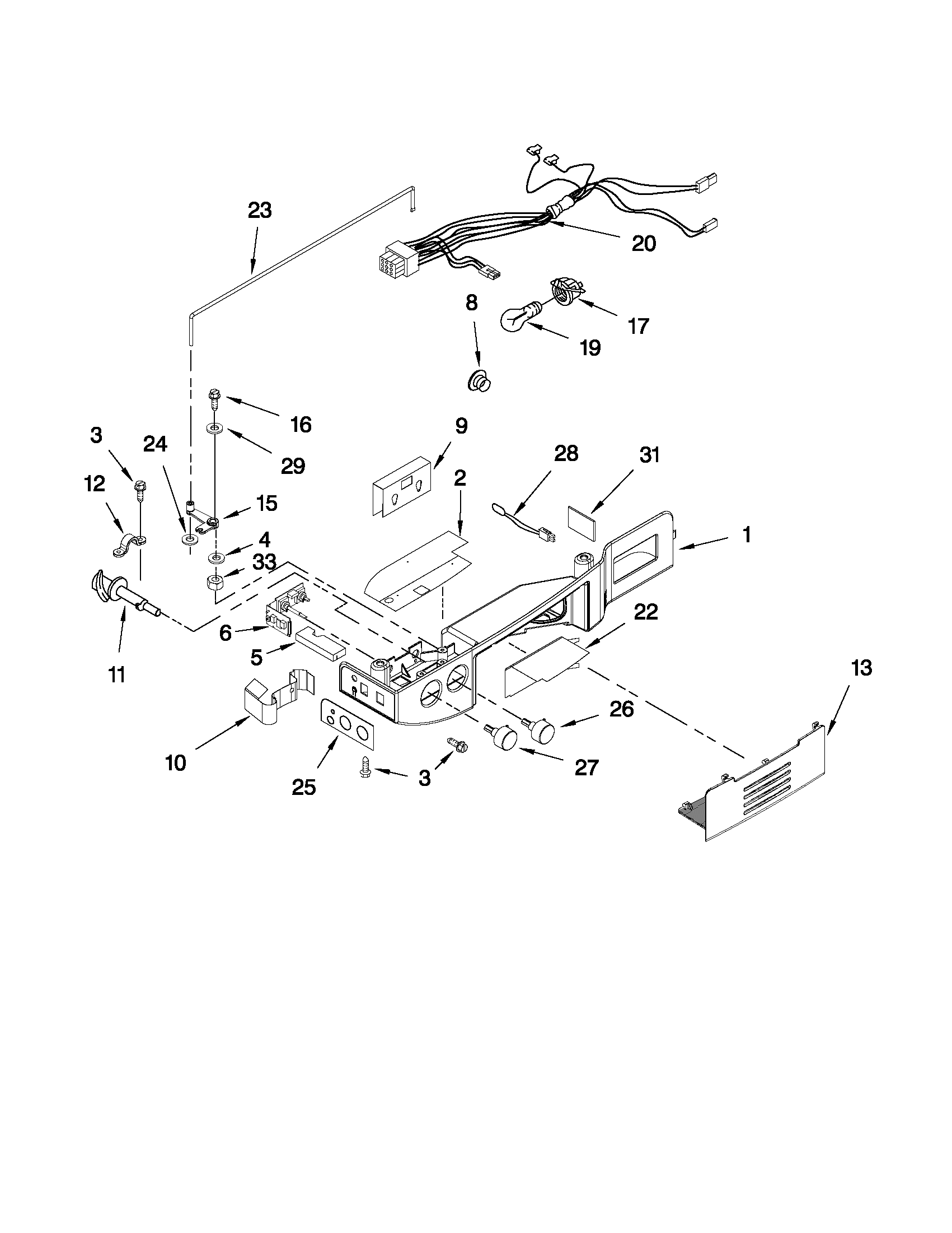Whirlpool GD2SHAXNL00 control parts diagram
