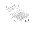 Ikea IUD9750WS4 upper rack and track parts diagram