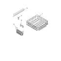 Ikea IUD9750WS4 lower rack parts diagram