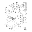 Maytag MDG22PDAGW0 top and console parts diagram