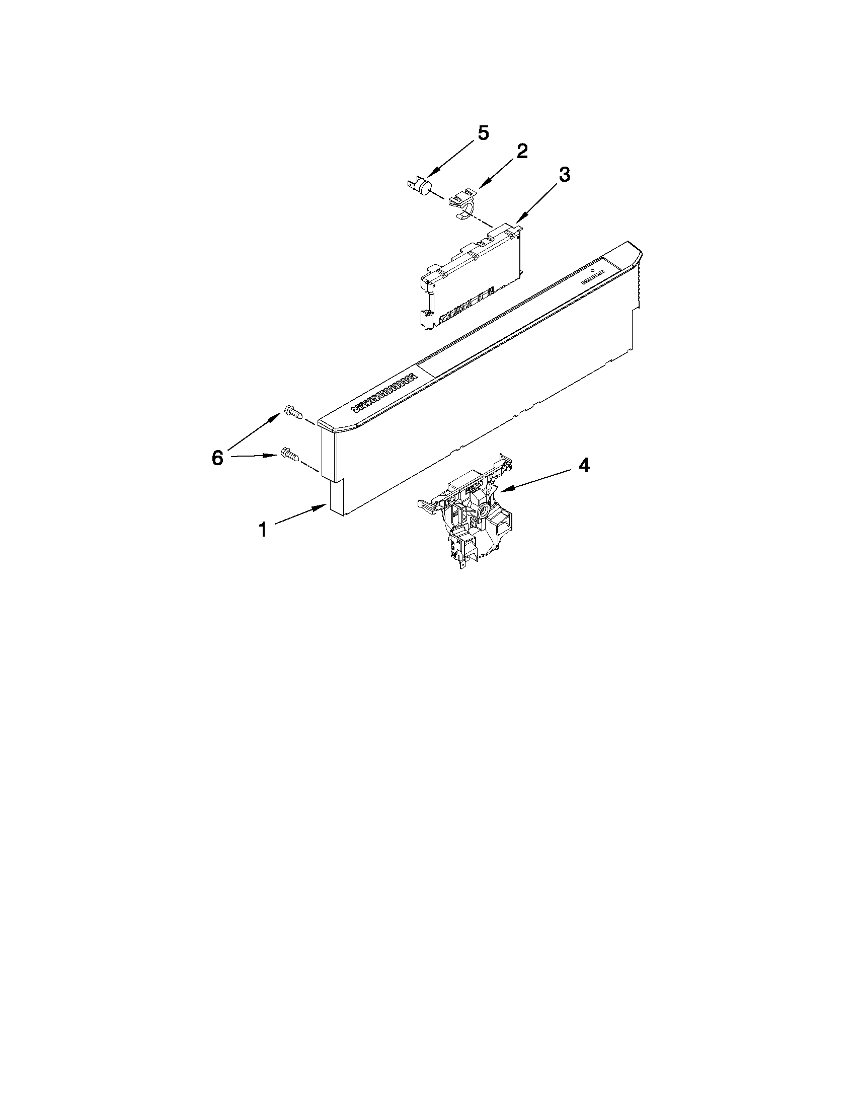 Maytag MDB7759AWS4 control panel and latch parts diagram