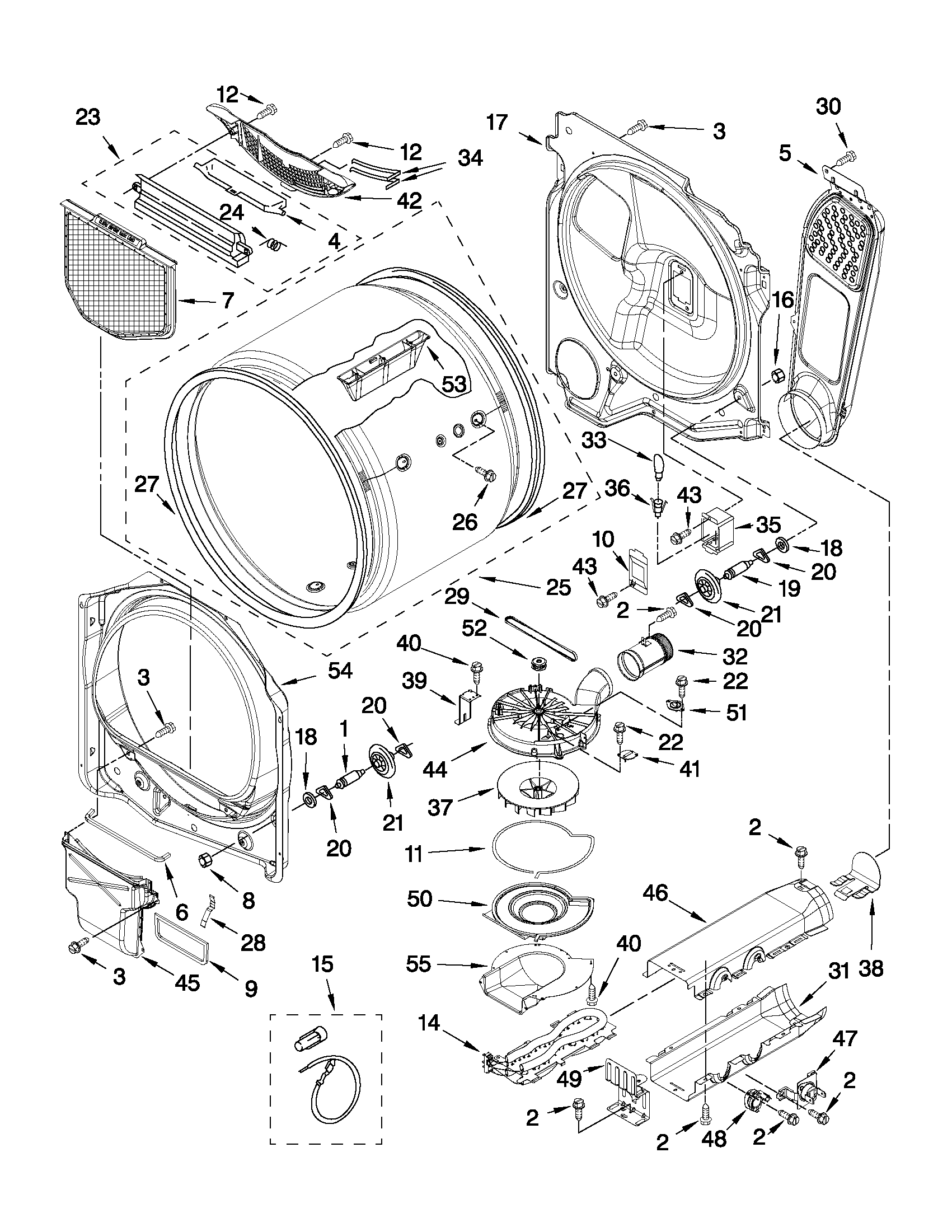 Maytag YMEDB750YW0 bulkhead parts diagram