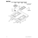 Maytag MGR7662WS3 cooktop parts diagram