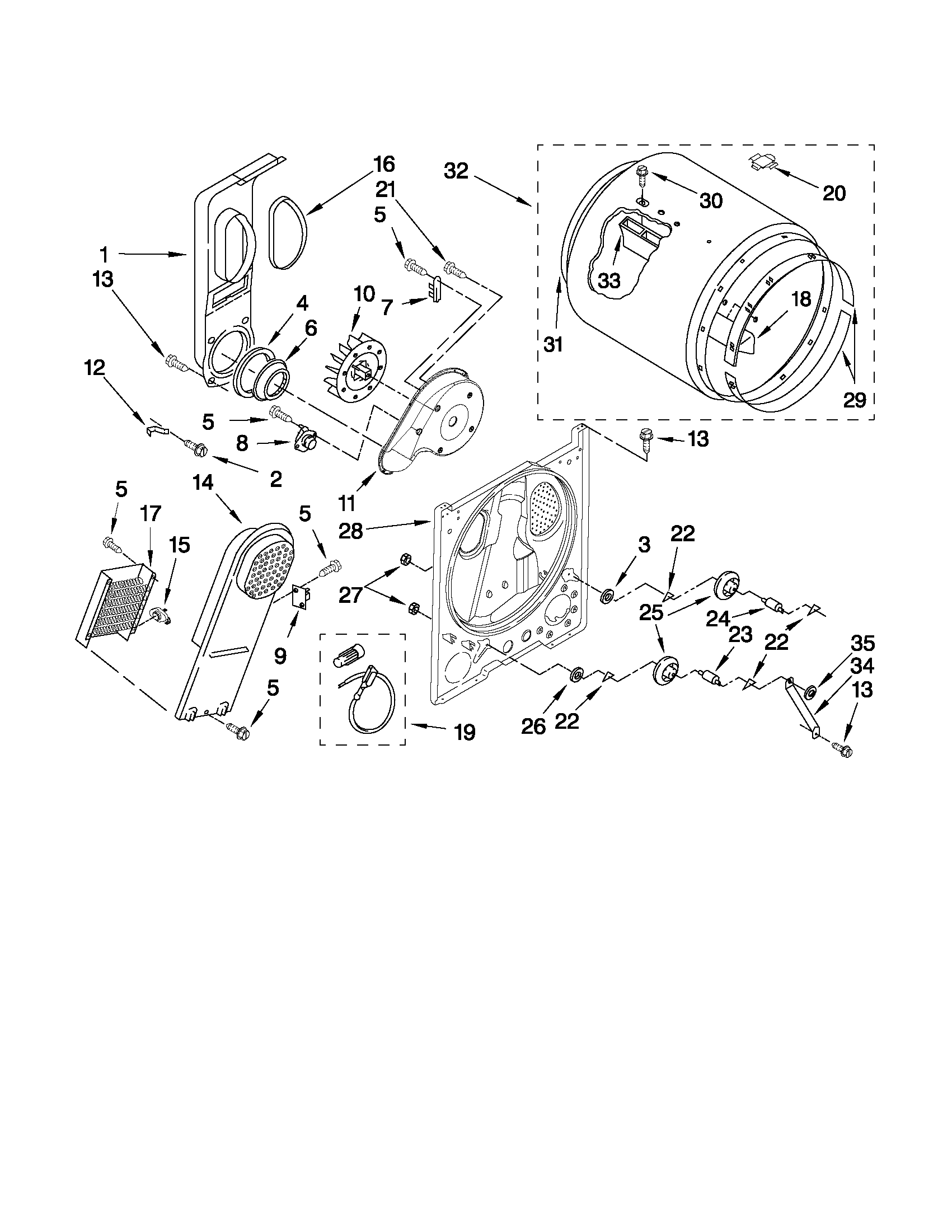 Inglis YIED4400VQ2 bulkhead parts diagram