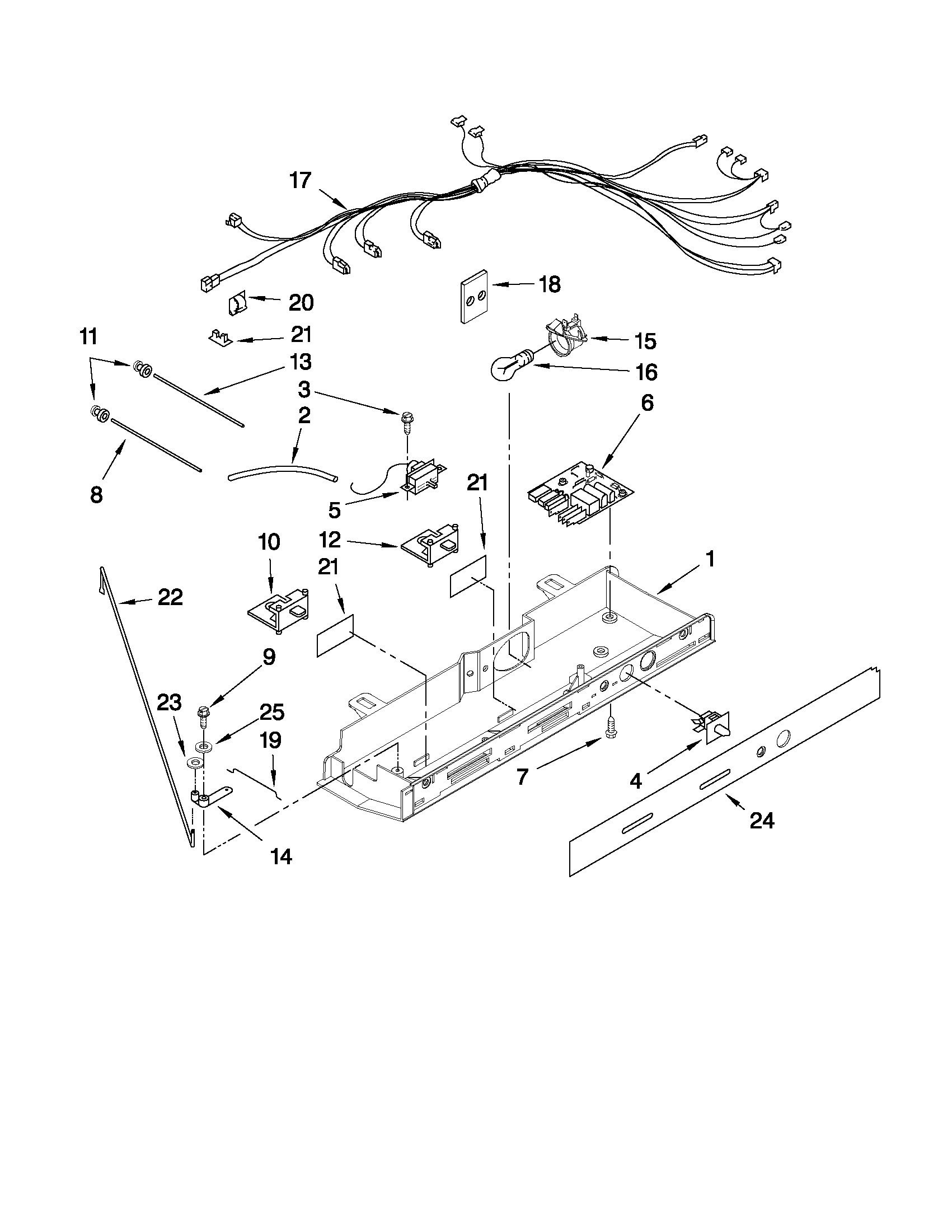 Maytag MSD2272VES02 control parts diagram