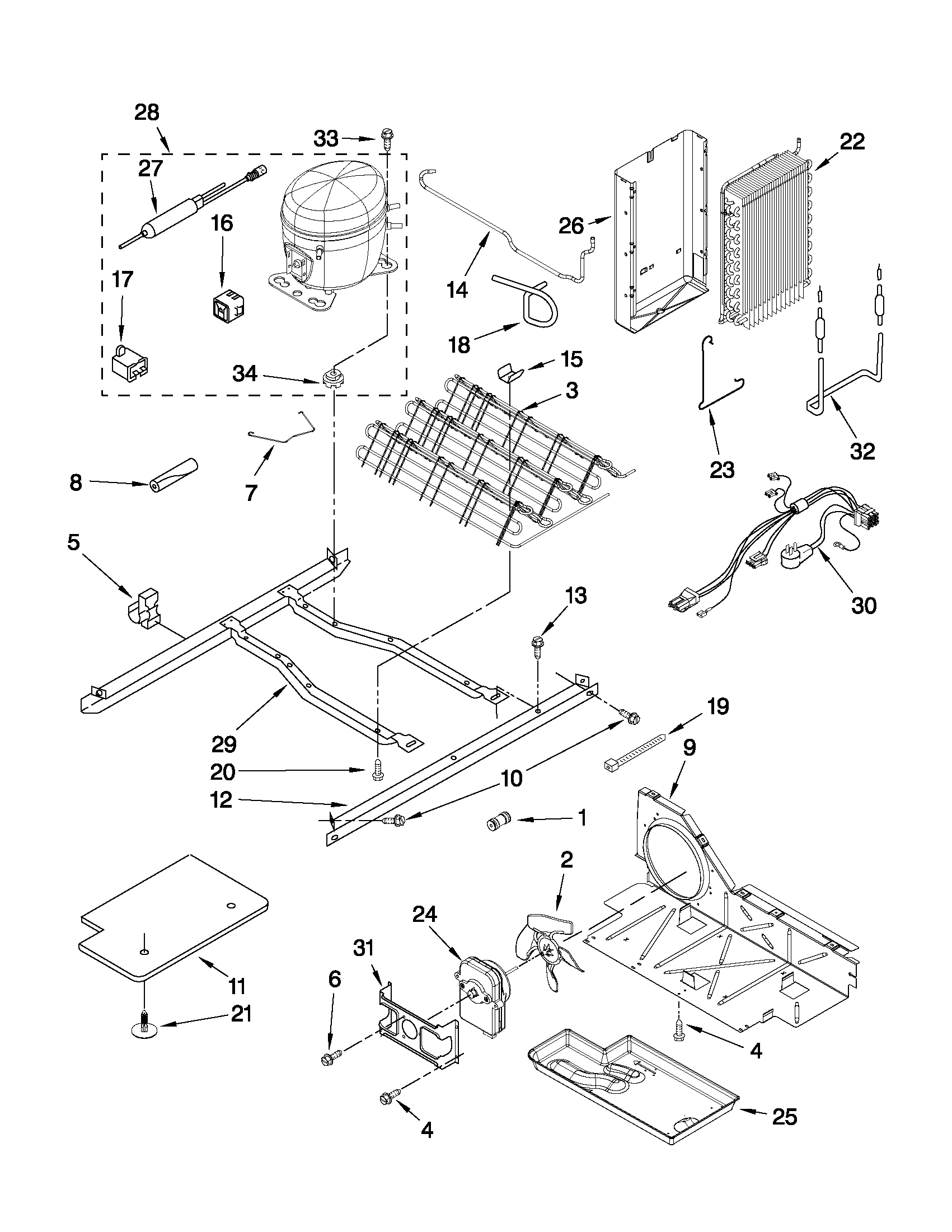 Maytag MSD2572VES03 unit parts diagram