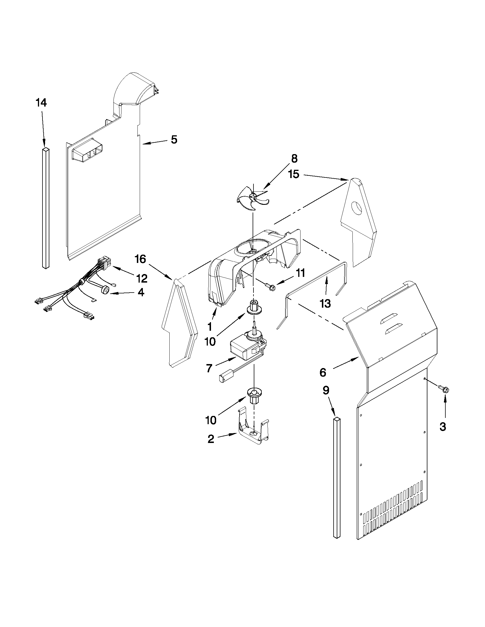 Maytag MSD2574VEM12 air flow parts diagram