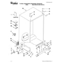 Whirlpool GSF26C5EXW00 cabinet parts diagram