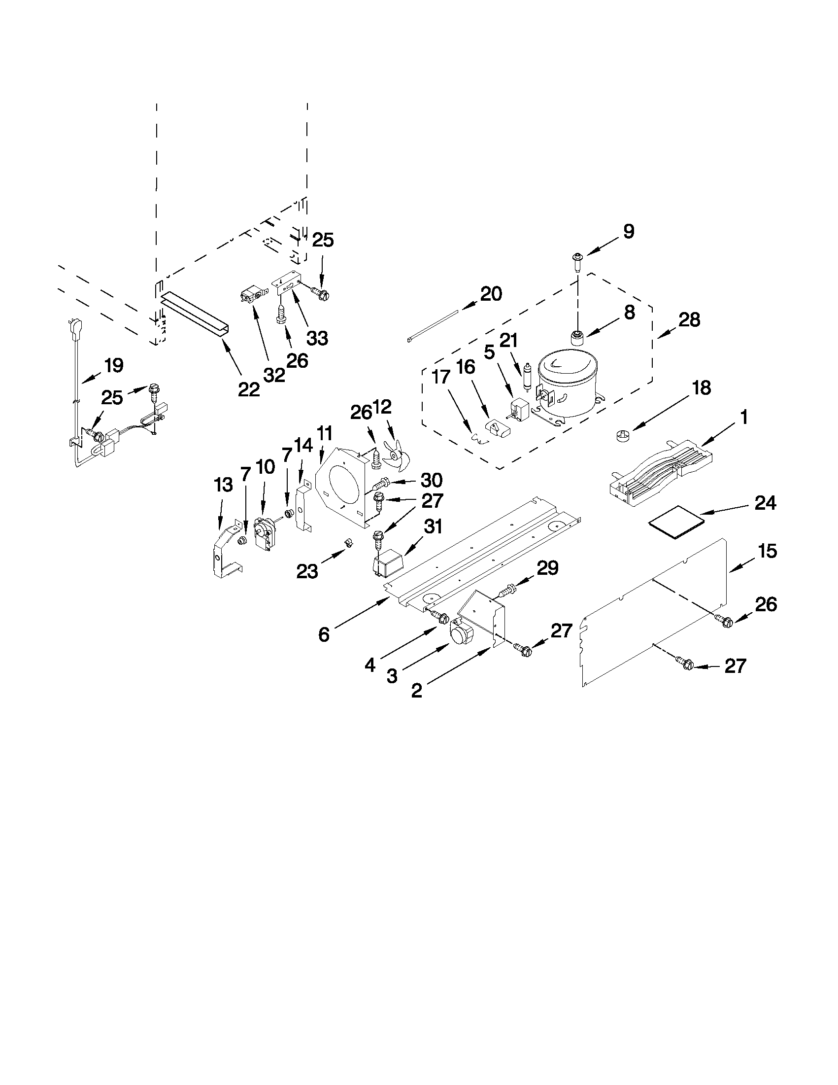 Jenn-Air JUB248RBCX02 unit parts diagram