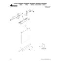 Amana ADB1600AWQ3 door and panel parts diagram
