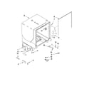 Amana ADB1600AWQ3 tub and frame parts diagram