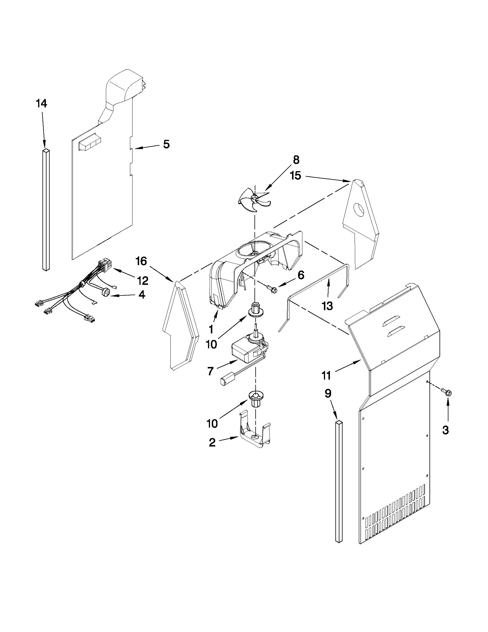 Maytag MSD2273VES02 air flow parts diagram