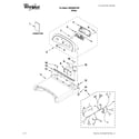 Whirlpool WED8600YW0 top and console parts diagram