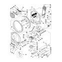 Whirlpool WED8600YW0 bulkhead parts diagram