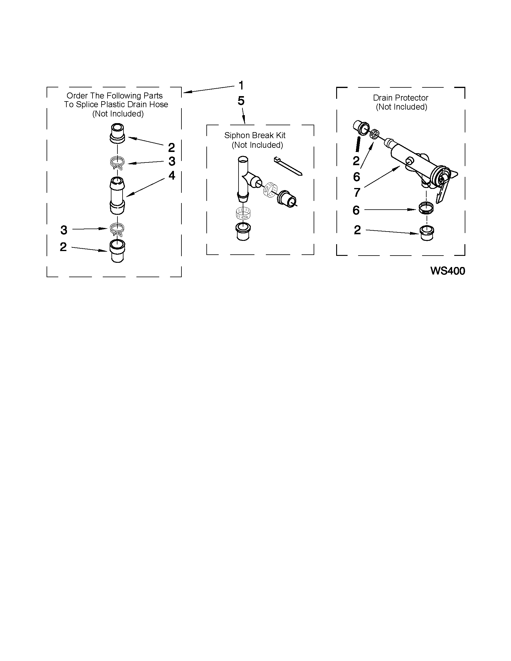 Whirlpool CAM2742TQ3 water system parts diagram
