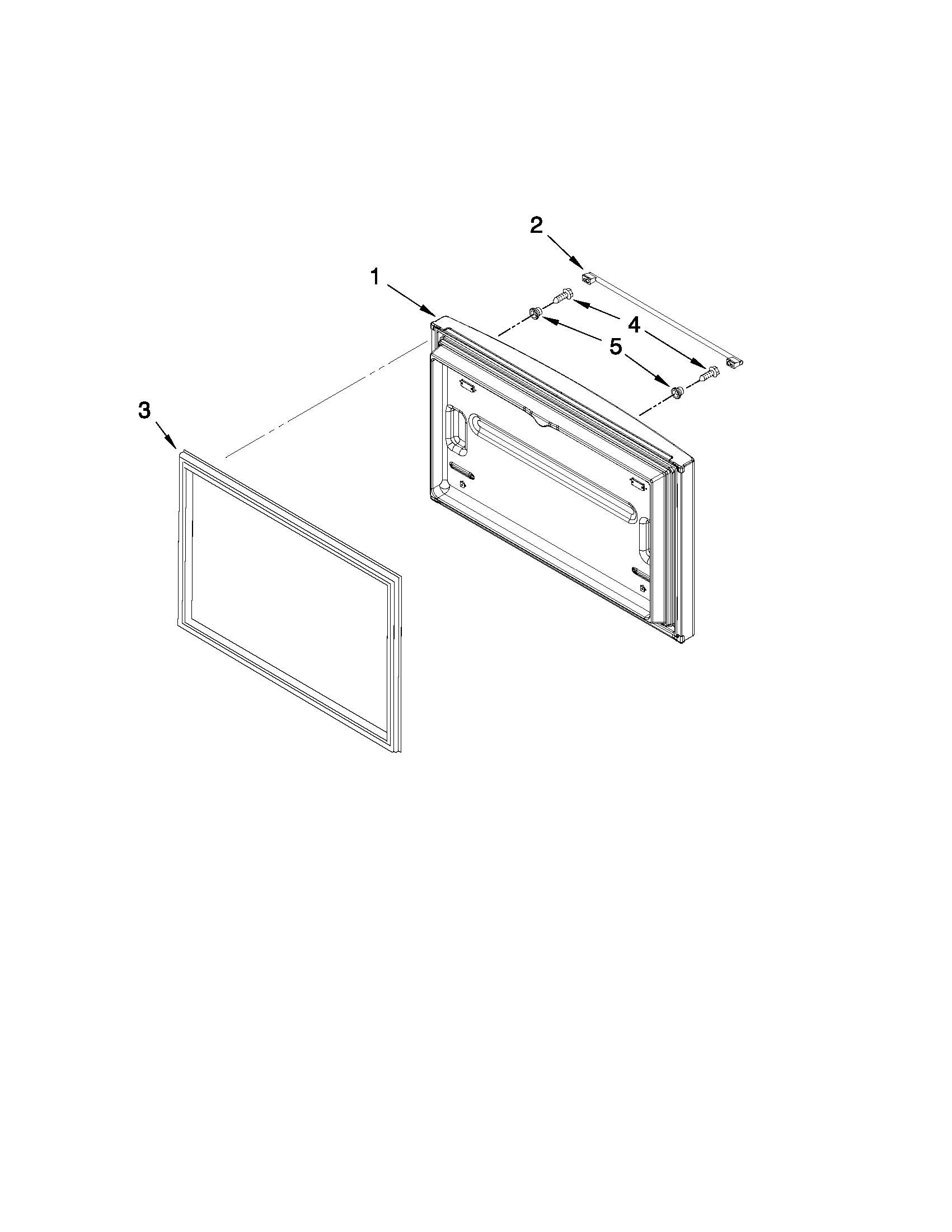 Ikea IX5HHEXWS07 freezer door parts diagram